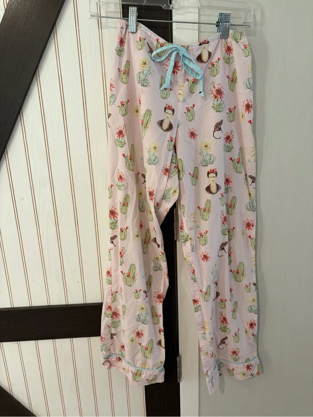 Bed Head Pajama Set Womens XS Long Sleeve Monkey Succulent Cotton